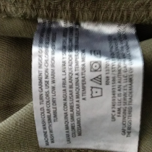 GAP Comfort Elastic Waist Tencel Pull On Pant Size XL Olive Night Resort… - Picture 6 of 8